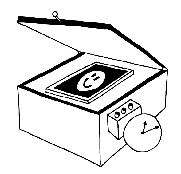 Illustration eines belichteten Siebdruckrahmens