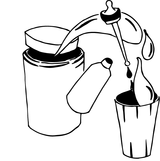 Farbpaletten-Illustration und Verzögerer